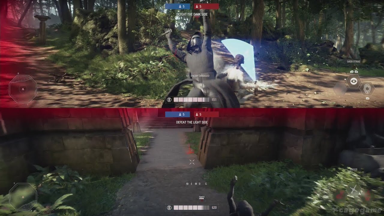 Classic Star Wars Battlefront II: Split screen Gameplay (No Commentary) 