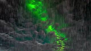 💤 Livre-se da ansiedade rapidamente com sons relaxantes de chuva com Aurora Boreal, Noruega