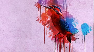 Photoshop action effect free download - abstract watercolor ink painting