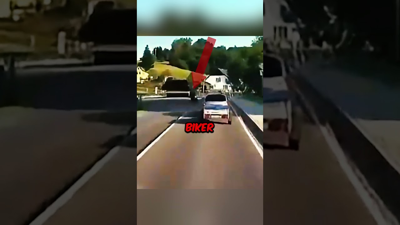 Biker Completely Misjudges Sharp Turn