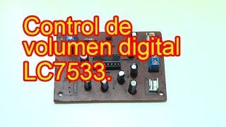 Circuito control de volumen digital con IC LC7533
