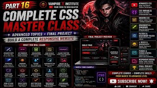 Option 3: Advanced CSS Tutorial: CSS Variables, Calc, Clamp, Glassmorphism & Final Project (Part 16)