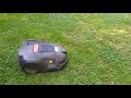 Balade dans le jardin avec l'automower 11 ans de tonte.