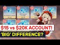 $15 Vs $20,000 USD Account! The 'WHALE' Difference! | Genshin Impact