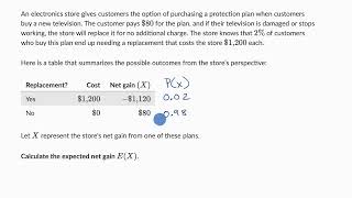 Ejemplo de rentabilidad esperada: plan de protección | Probabilidad y combinatoria | Academia Khan