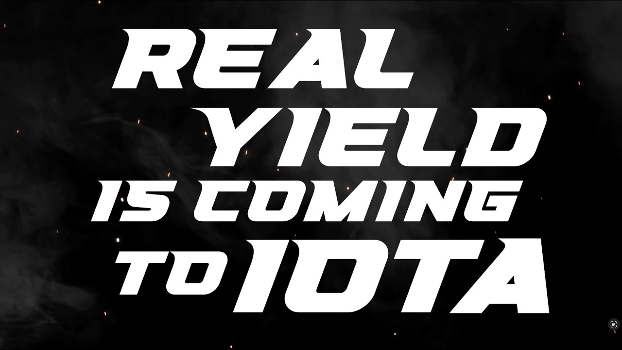 IOTA levels up with Trade Finance. Real sustainable yield.