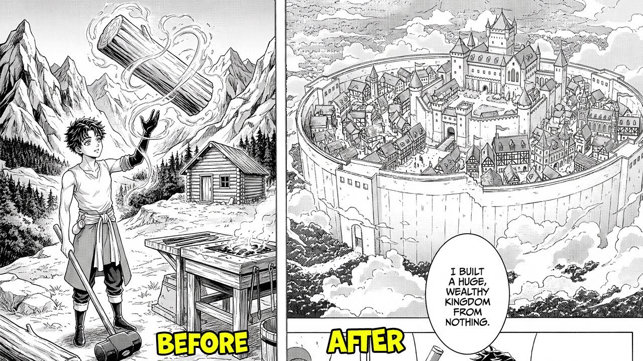 AFTER BANISHED, BLACKSMITH AWAKENS 'CREATION CHEAT MAGIC' & STARTS BUILDING AN EMPIRE | MANGA RECAP
