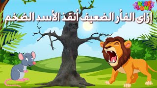 الاسد والفار /قصص تعليمية للأطفال بالعربية/قصص اطفال قبل النوم/رسوم متحركة/حكايات