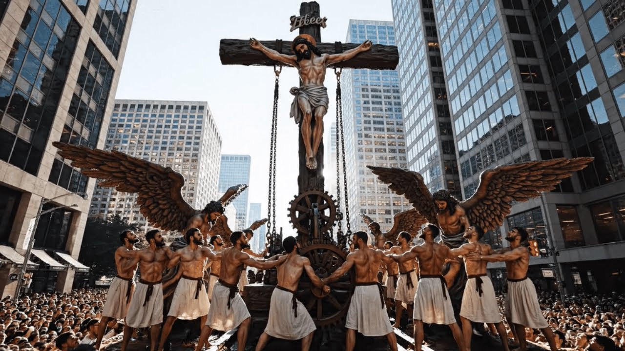 Biblical Street Parade Part 2 ✝️  Epic Jesus Procession & Sacred Visions