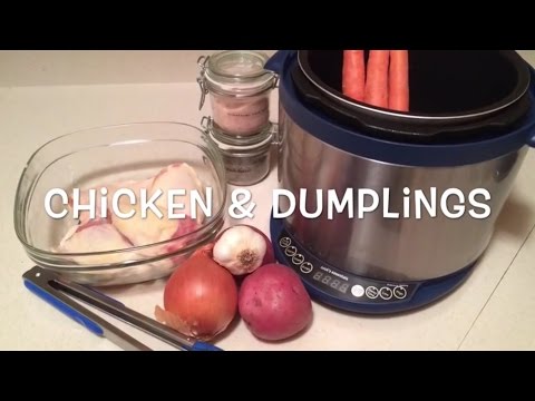 Chicken & Dumplings in the pressure cooker
