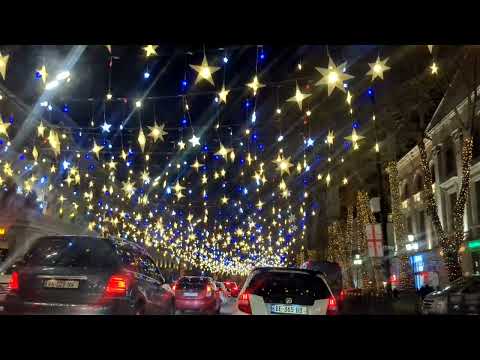 Rustaveli Avenue decorated for the New Year - საახალწლოდ მორთული რუსთაველი 2023