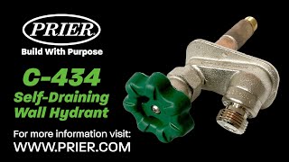 PRIER C-434 Self-Draining Frostproof Wall Hydrant Commercial