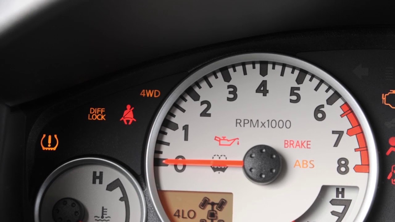 2018 Nissan Frontier - Warning and Indicator Lights - YouTube