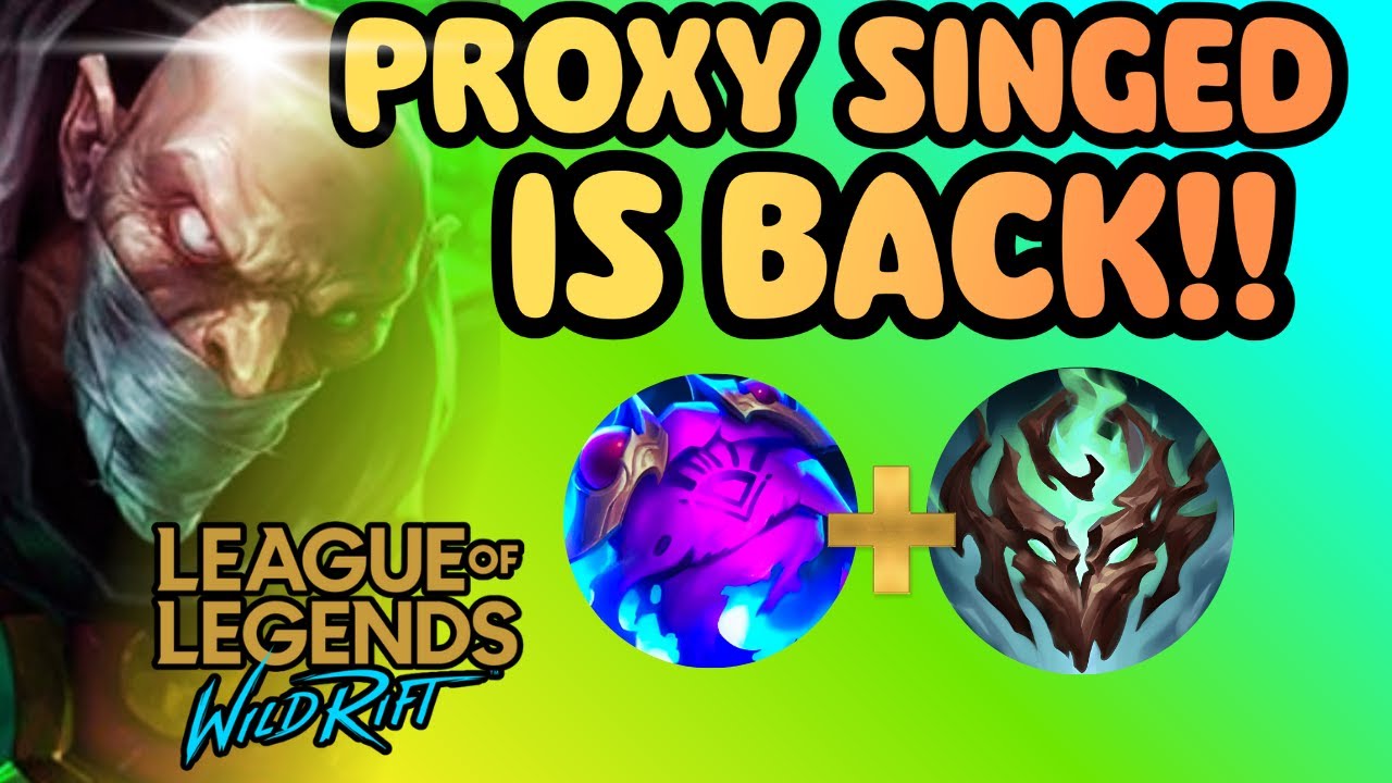 PROXY SINGED on WILD RIFT using HALLOW RADIANCE and ABYSSAL MASK COMBO