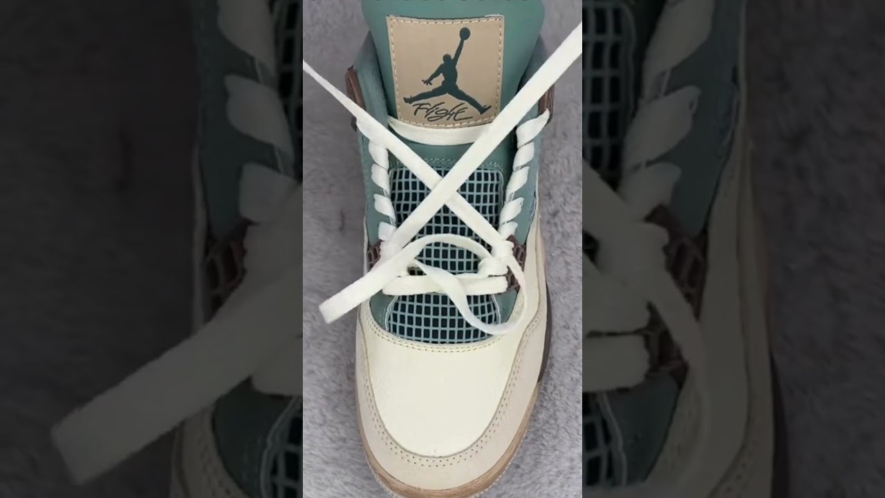 The Perfect Way To Lace Air Jordan 4 For A Clean Look Airjordan Sneakers Footcomfort Lacing