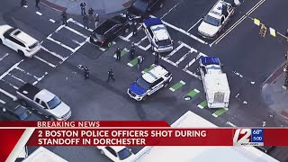 Police: 2 Boston officers, civilian shot during standoff