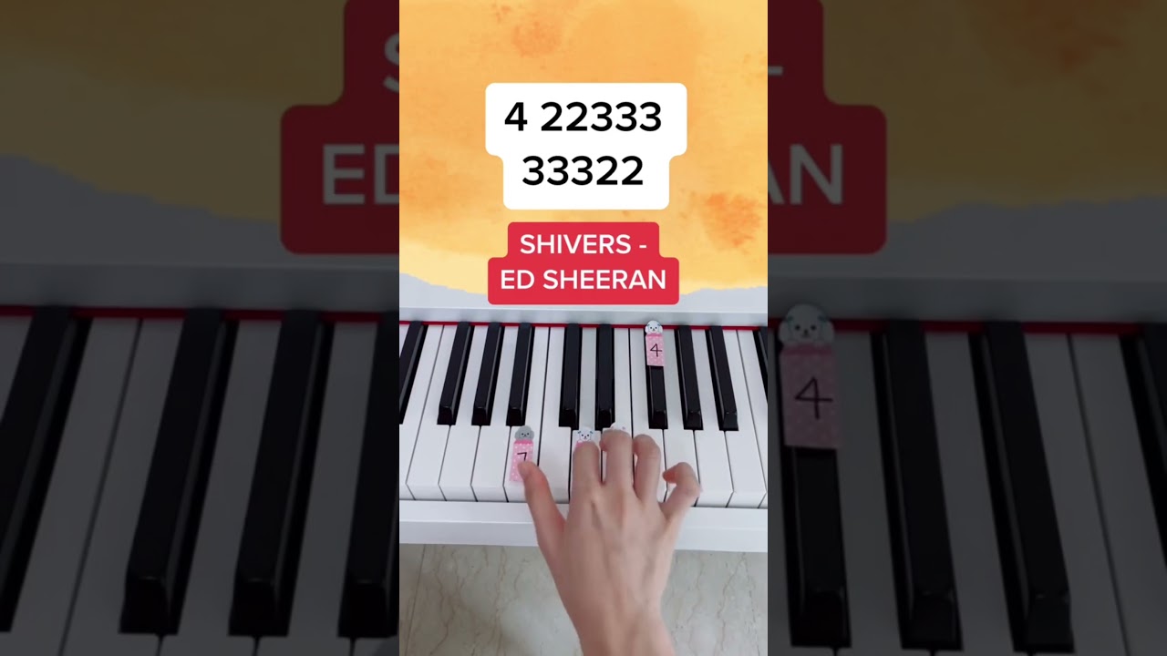 Shivers - Ed Sheeran (Piano Tutorial) 