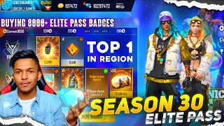 Buying 10,000++ Badges In Season 30 Elite Pass And I Got 500 Magic Cube Create Garena Free Fire 2020 screenshot 2