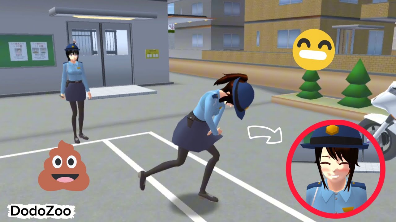 POLISI RUMI EEK MENCRET SETELAH MENANGKAP NENEK PENARI GILA - SAKURA SCHOOL SIMULATOR