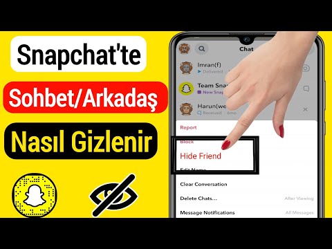 Snapchat'te Sohbet Nasıl Gizlenir (2022) | Snapchat'te Arkadaşlar Nasıl Gizlenir