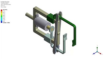 ☑️ Robot Gripper - Ansys workbench