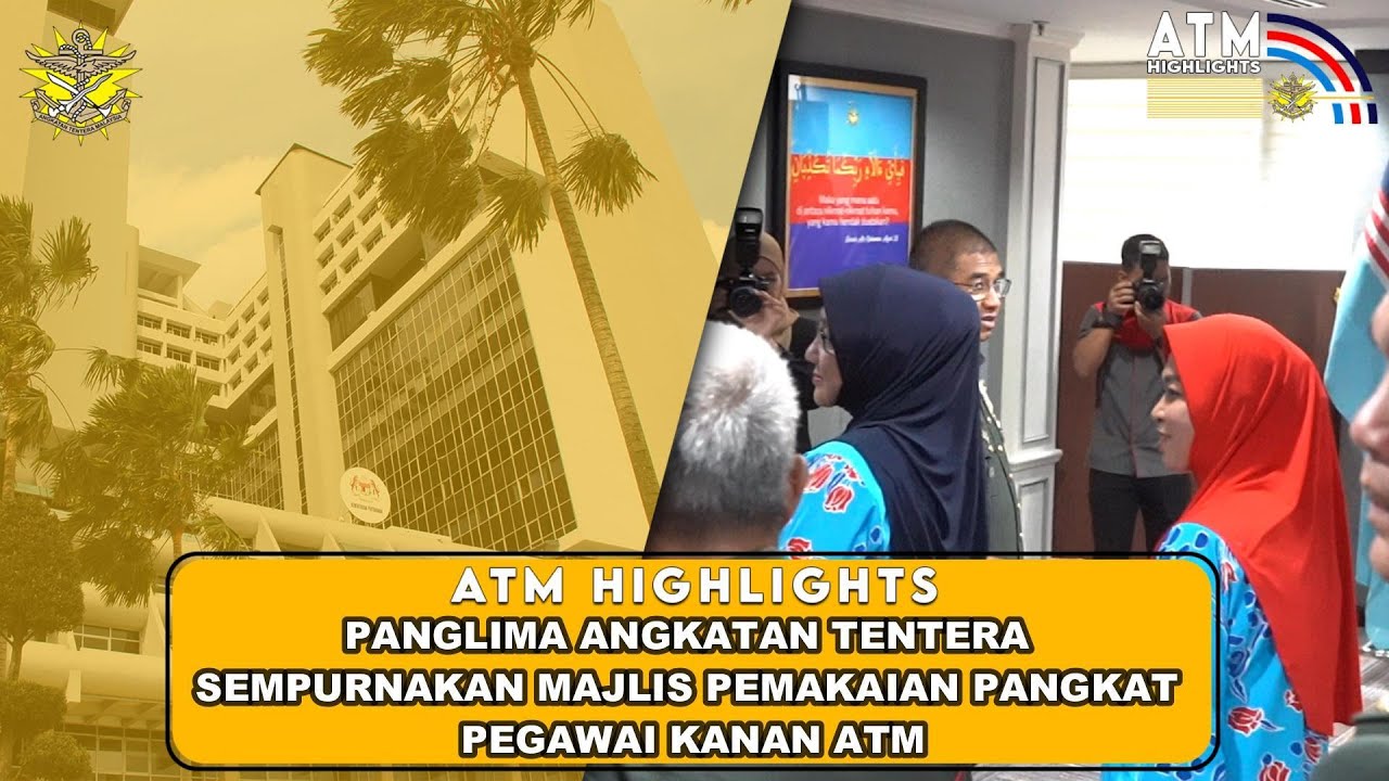 PANGLIMA ANGKATAN TENTERA SEMPURNAKAN MAJLIS PEMAKAIAN PANGKAT PEGAWAI KANAN ATM