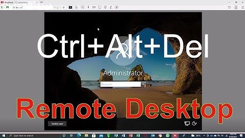 How to press ctrl+alt+del in anydesk | how to press control alt delete on remote desktop
