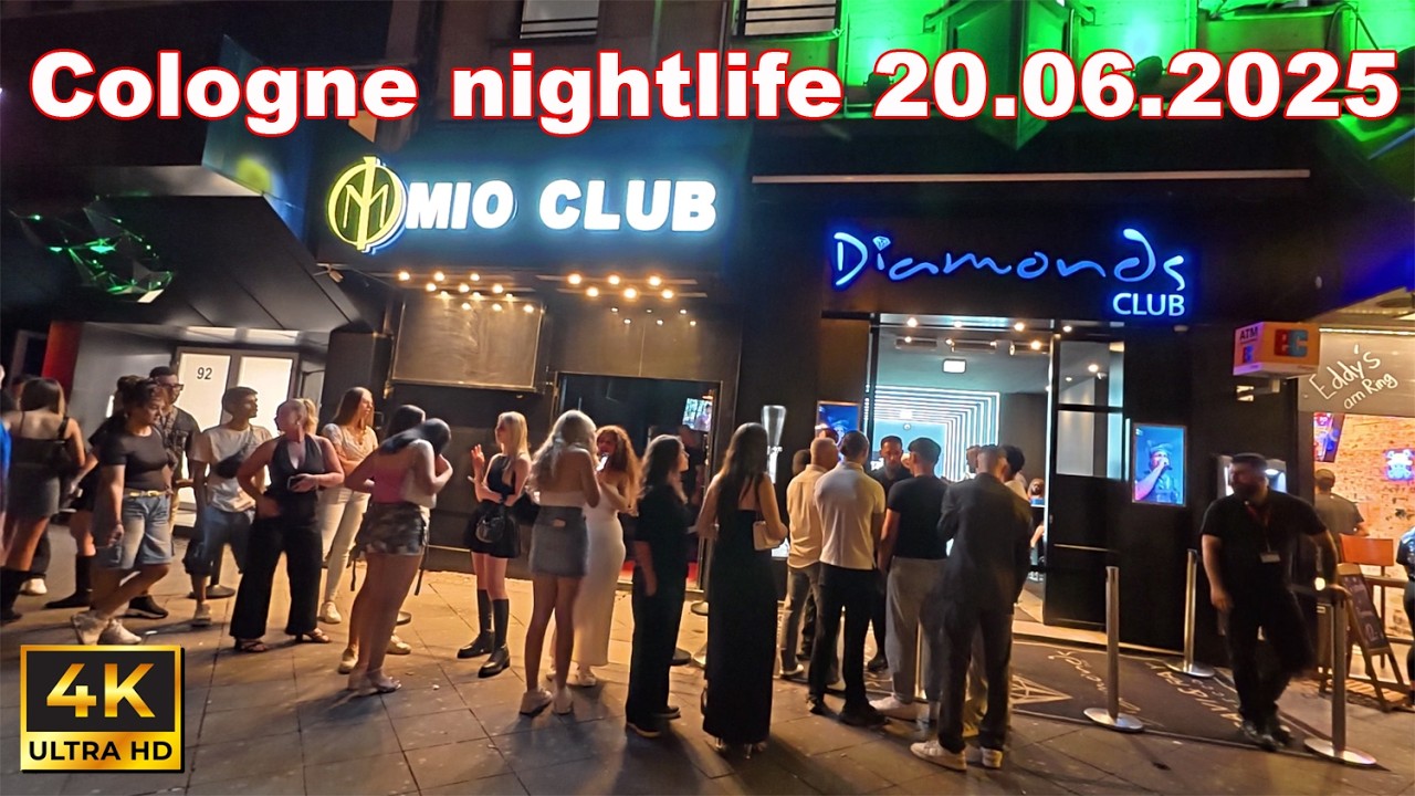 Cologne  𝗗𝗘 nightlife 20.06.2025 | 4K Walking Tour 🌃 💋