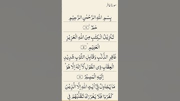 Tilawat Quran //40//Surah Ghafir سورة غافر