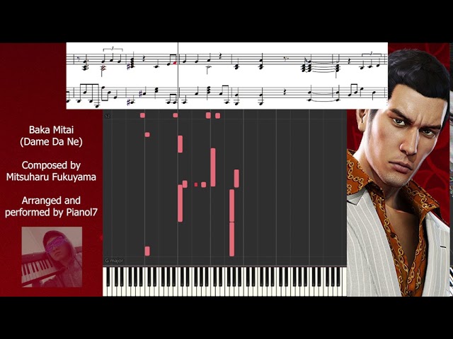 Baka Mitai (Dame Da Ne) - Piano sheet music (Sad version) Chords - Chordify