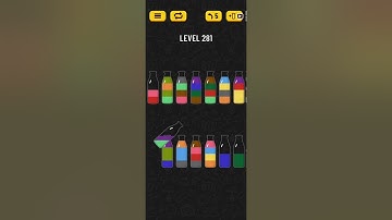 Soda Sort Puzzle Level 281 Walkthrough Solution Android/iOS