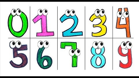Draw and Colors Numbers 0-9 | Easy Step-by-Step Art for Kids | Learn to Count