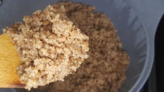 طريقة عمل مجدرة البرغل Best Mujadara, Vegan lentils recipe