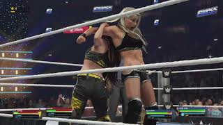 SMACKDOWN - UNHOLY UNION VS THE MODERN DIVAS (EVE TORRES AND MARYSE)