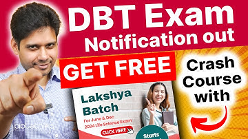FREE DBT BET 2024 Crash Course With CSIR NET Lakshya Batch + 3 Internship - Prepare For  CSIR + DBT