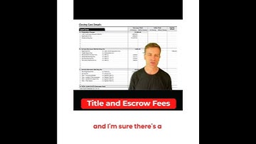 title and escrow fees paid at closing #closingcosts #mortgage #mortgagerates