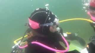 Hannah's first dive in Stoney Cove 1 9 2014