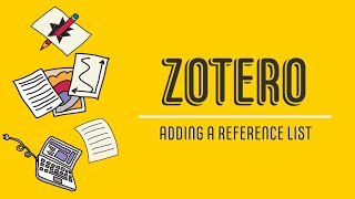 Adding a Zotero reference list in Word