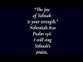 “O give Thanks unto Yahuah; for He is good:for His mercy endureth forever.”Ps 136:1HALLELUYAH !