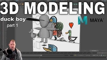 Modeling the Low Poly Duck Boy Character // part 1 // Maya 3D Art Stream