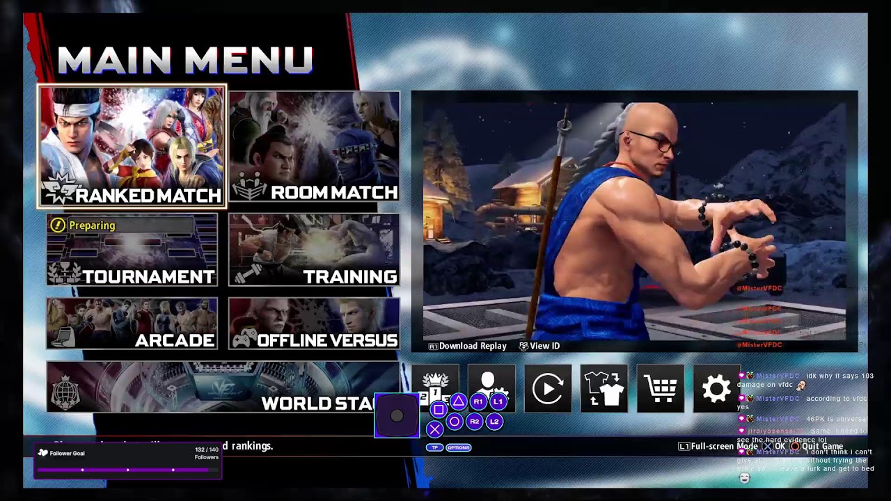 Sunday grind session 01/18 with Jean Kujo | VF5 REVO World Stage