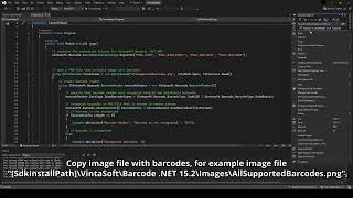 How to recognize barcodes from image in console .NET application using VintaSoft Barcode .NET SDK