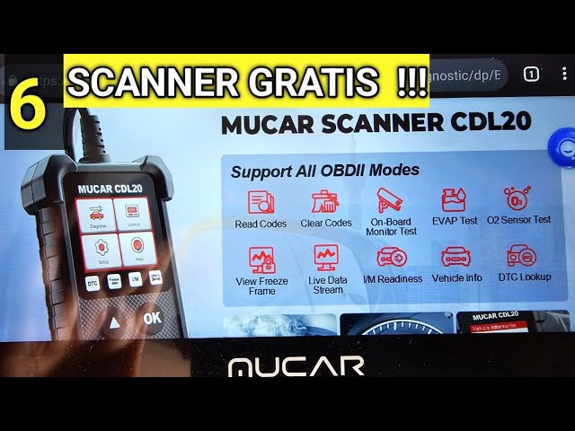 Te conviene comprar el escáner OBDII Mucar cdl20? Opiniones