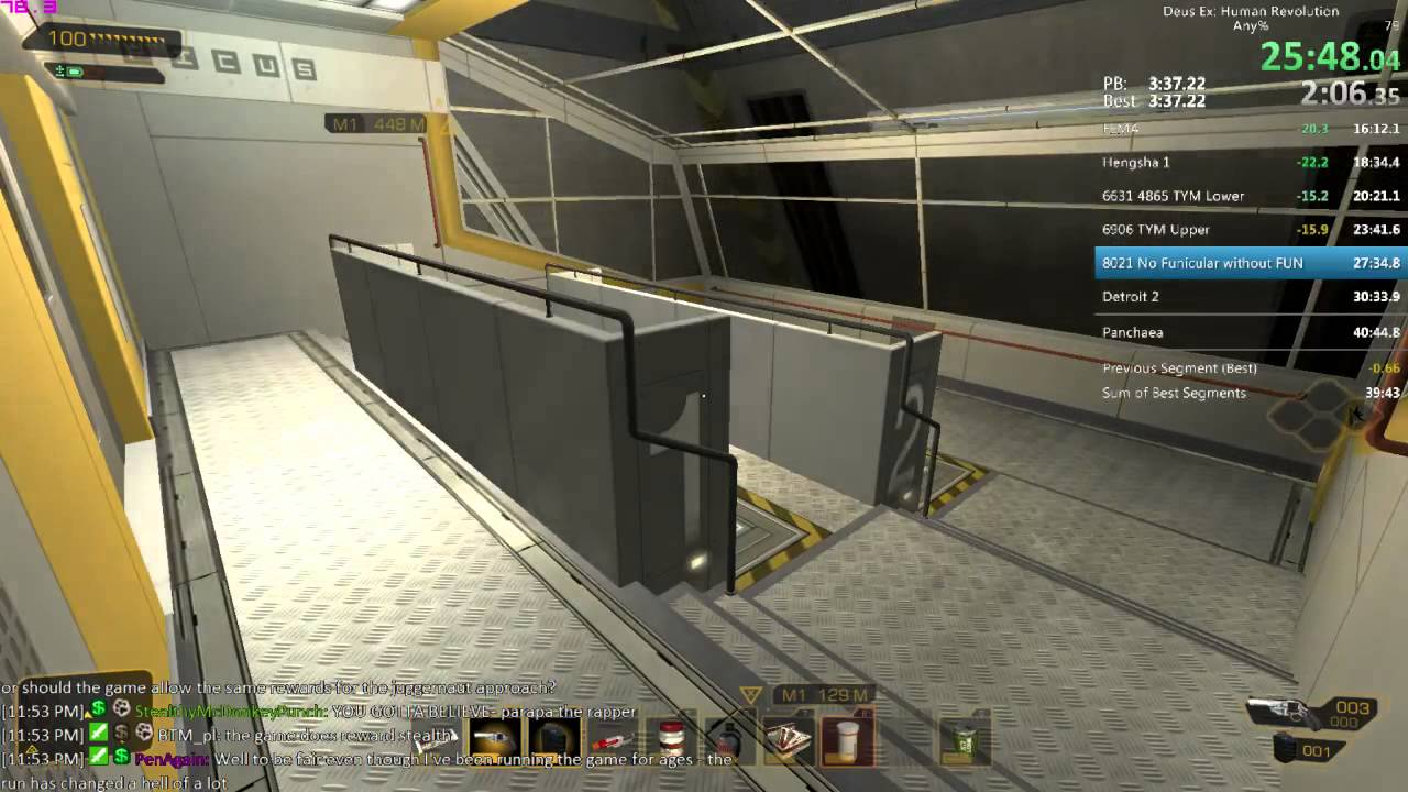 Deus Ex Human Revolution Speedrun 40 42 Youtube
