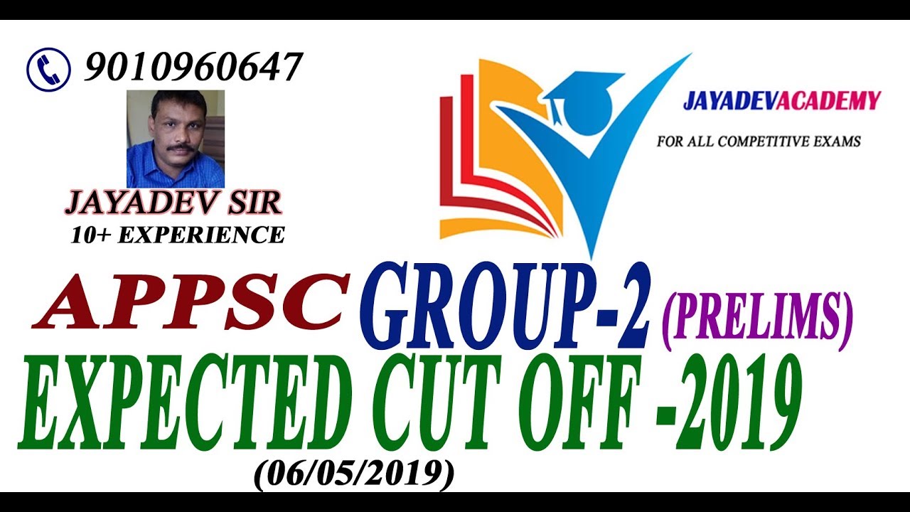 APPSC GROUP-2 PRELIMS || EXPECTED CUTOFF 2019 BY JAYADEV SIR