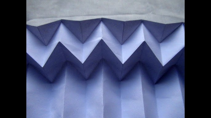 Paper Folding Pattern 'The Waveform' Easy Steps 
