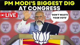 LIVE News: PM Modi's Biggest Attack on Congress Before Polls | PM Modi Vs Rahul Gandhi | BJP Vs Cong