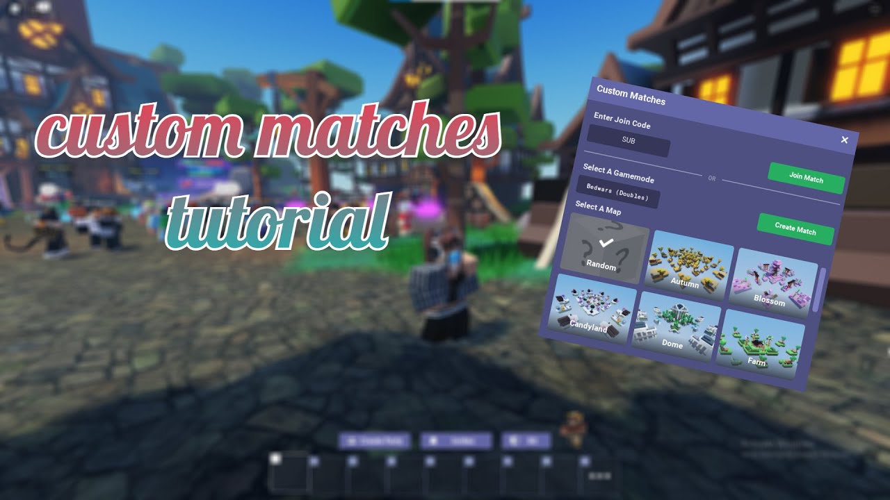 Custom matches in Roblox Bedwars Tutorial - YouTube