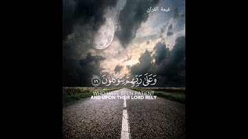 ﴿الَّذينَ صَبَروا وَعَلى رَبِّهِم يَتَوَكَّلونَ﴾ القارئ عبدالرحمن مسعد