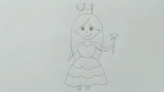 cute doll drawing | beautiful drawing | how to draw a girl | cartoon drawing | pencil drawing